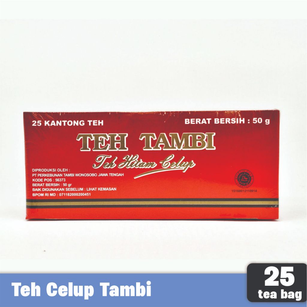 

TEH TAMBI - Teh Hitam Celup Tambi isi 25