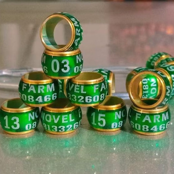 Gelang burung Ring burung bisa reques nama dan nomer hp Ring burung merpati Ring burung puter Ring b