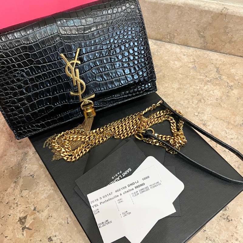 YSL Croco Authentic Preloved 2018