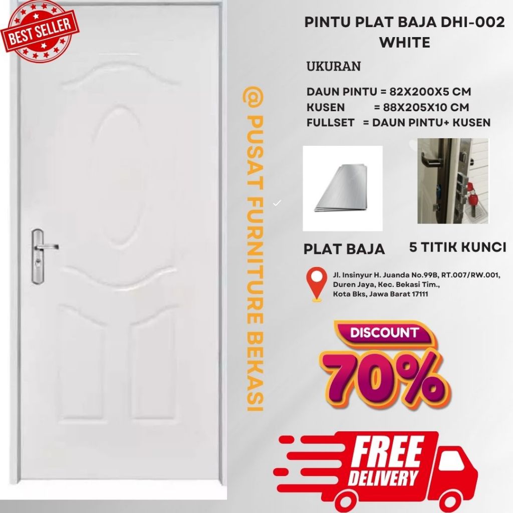 PINTU KAMAR/PINTU|+KUSEN+HANDLE/PINTU BAJA//PINTU UTAMA/PINTU ANTI RAYAP//
