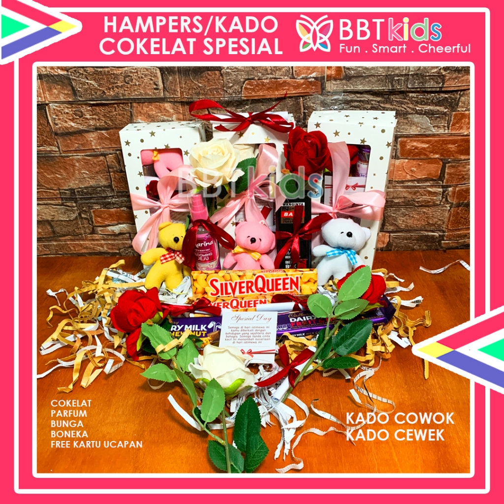 

Hampers cokelat boneka kado ulang tahun wisuda aniversary valentine gift box