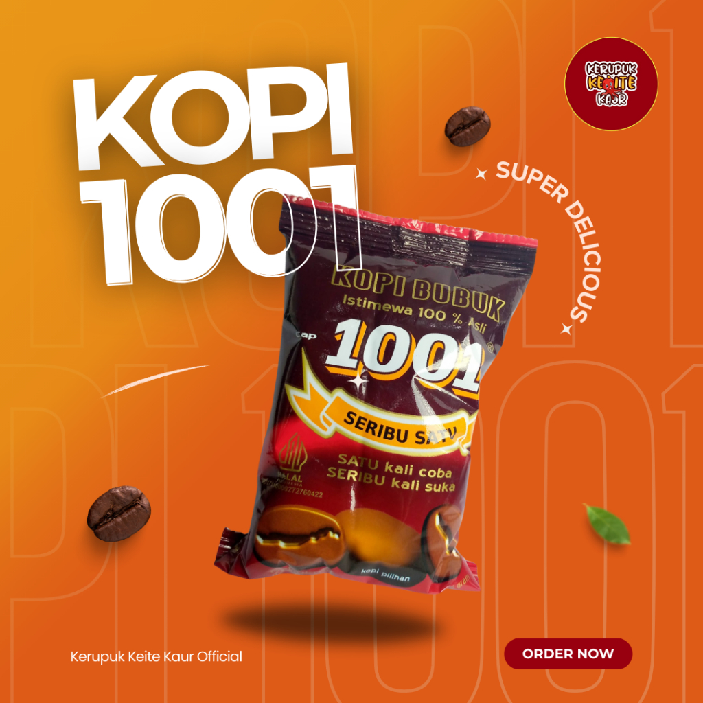 

Kopi 1001 Bengkulu kemasan 95gr Asli