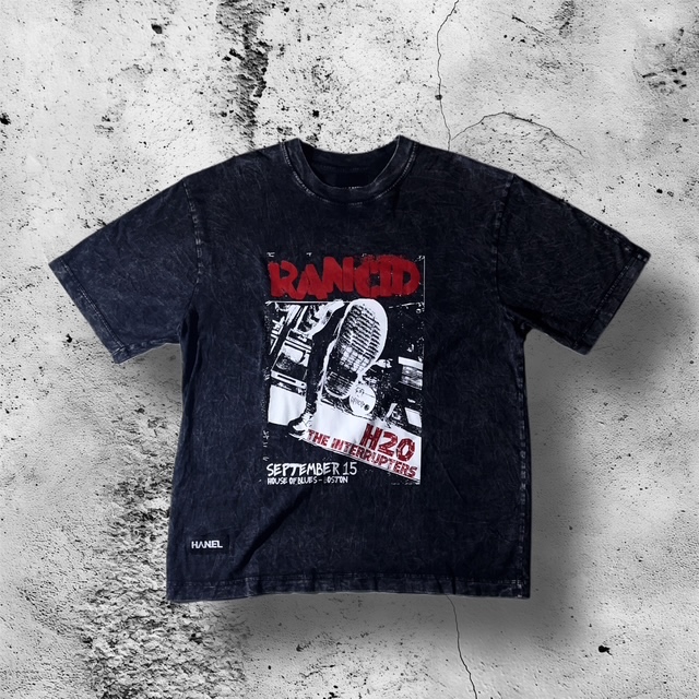 Oversize Washed T-shirt "Rancid"
