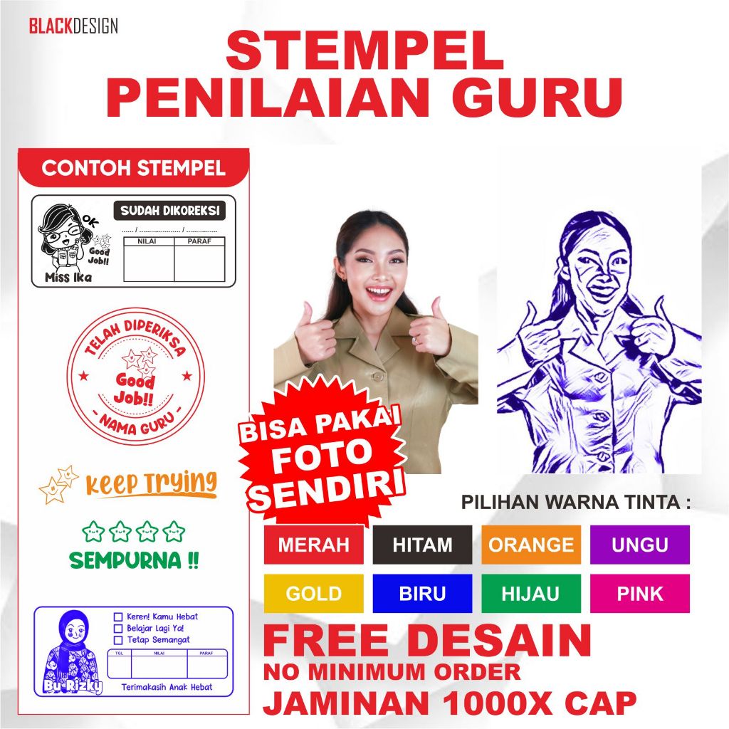 

STEMPEL NILAI GURU / STEMPEL PENILAIAN / KOREKSI / STEMPEL CHECKED