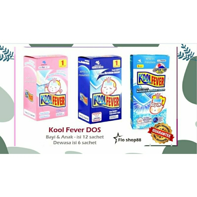 KOOL FEVER 1 BOX / KOOL FEVER 1 PACK / KOOL FEVER ANAK 1 BOX /KOOL FEVER BAYI 1BOX ISI 12