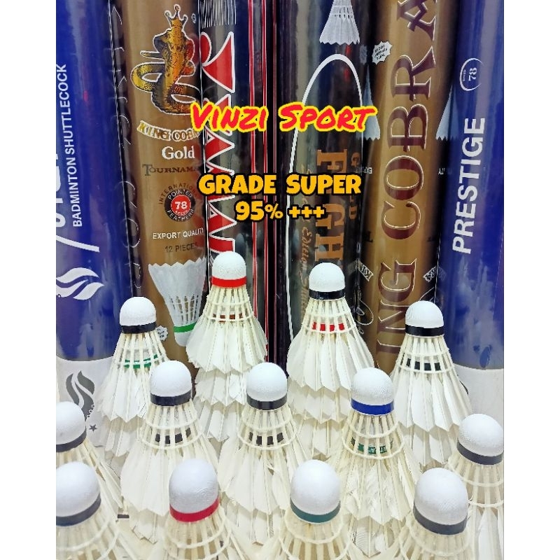 READY STOCK  Shuttlecock Bulutangkis Bekas GRADE SUPER (95% +++) || Kok Bekas Bulutangkis Berkualita