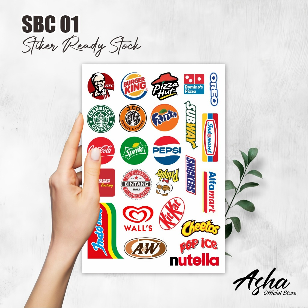 

STIKER VINYL BRAND MURAH - STIKER BRAND MAKANAN MINUMAN TAHAN AIR