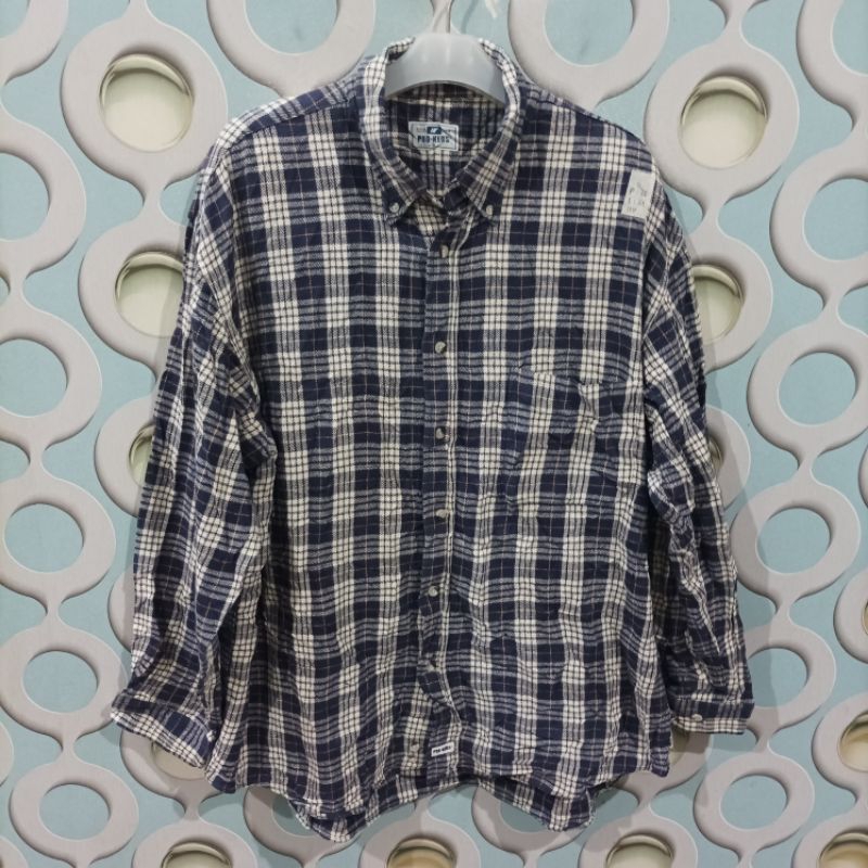 KEMEJA FLANNEL PRIA SECOND PEO KEDS ORIGINAL SIZE 3L NZS035