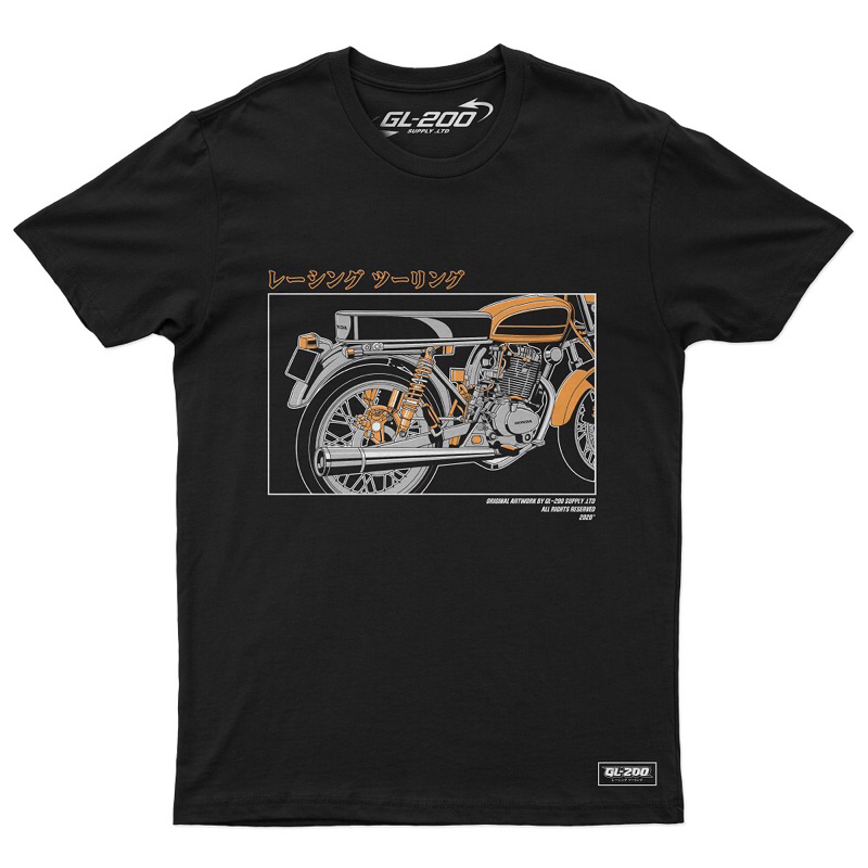 GL-200 Tshirt CB GOOD RIDE ONLY BLACK&NAVY