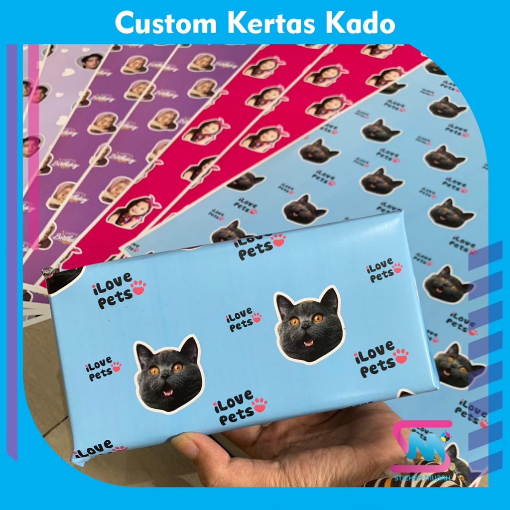 

SM - Custom Kertas Kado Gambar Suka-Suka Desain Sendiri