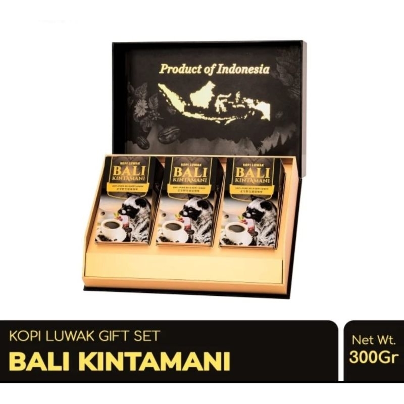 

Kopi Luwak Asli Bali Kintamani isi 3 Premium Box Gift Box