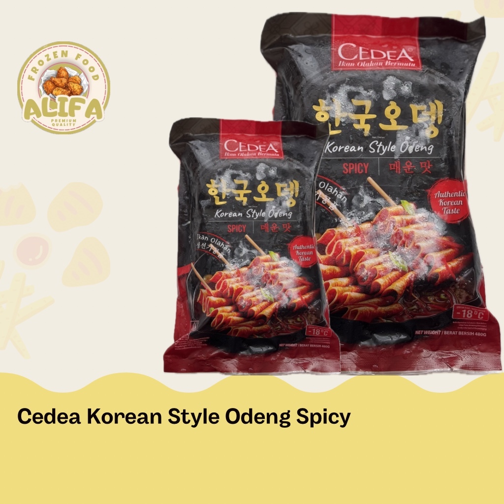 

Cedea Korean Style Odeng Spicy/Original Ikan Olahan Bersih 480g