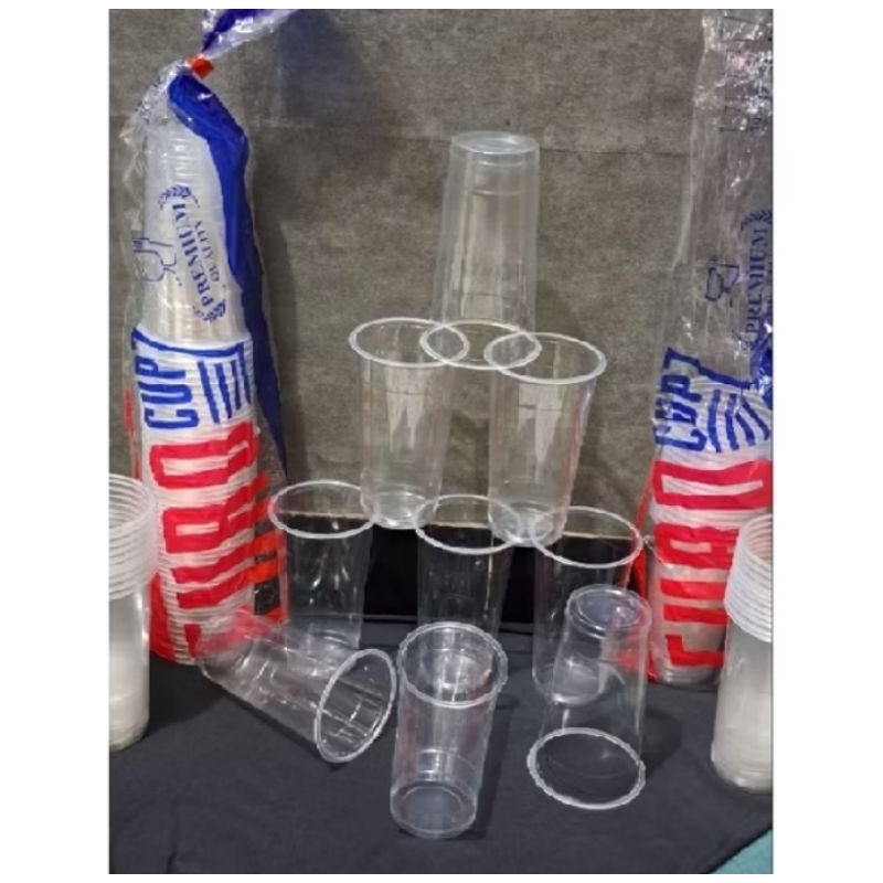 (TIDAK BERBAU )TEBAL BENING CUP EURO 22 Oz 1 dus 1000 pcs GELAS PLASTIK EURO 9 GRAM