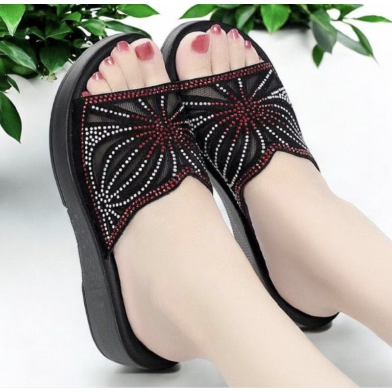 Termurah Sandal Wedges Wanita Kondangan Sandal cewek Korean