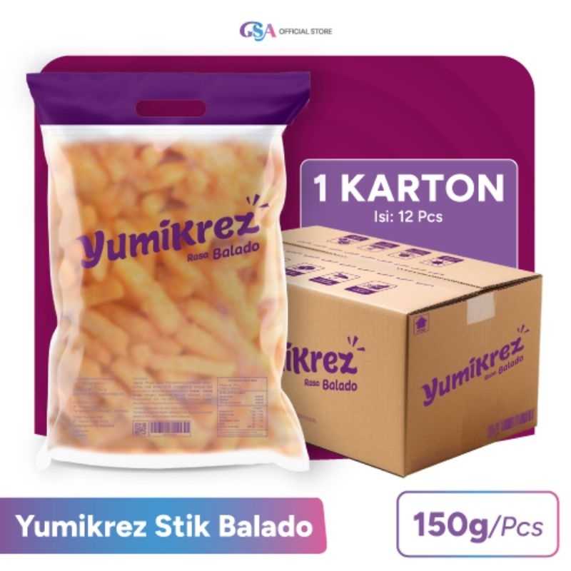 

Yumikrez Snack Stick Rasa Balado 150 gr