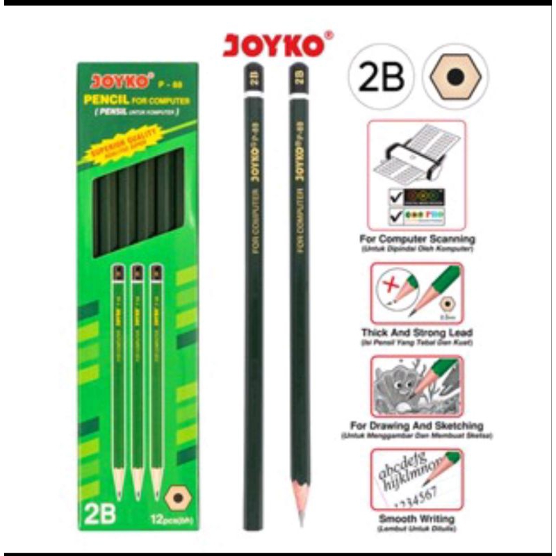 

Pensil joyko p-88 2B 1 box 12 pcs