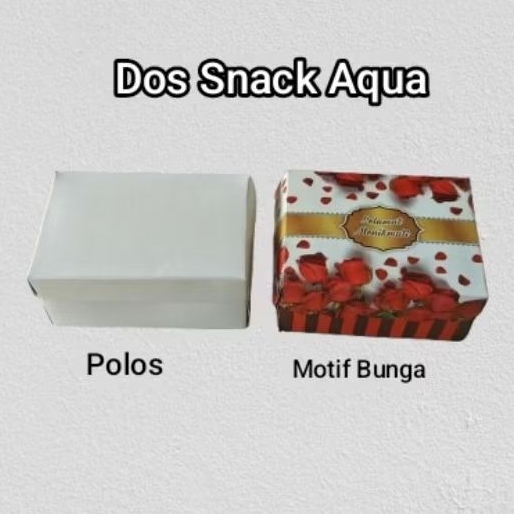

kardus snack aqua/kardus polos/kardus motif 14x10 x7( muat 1 aqua dan 3 snack)