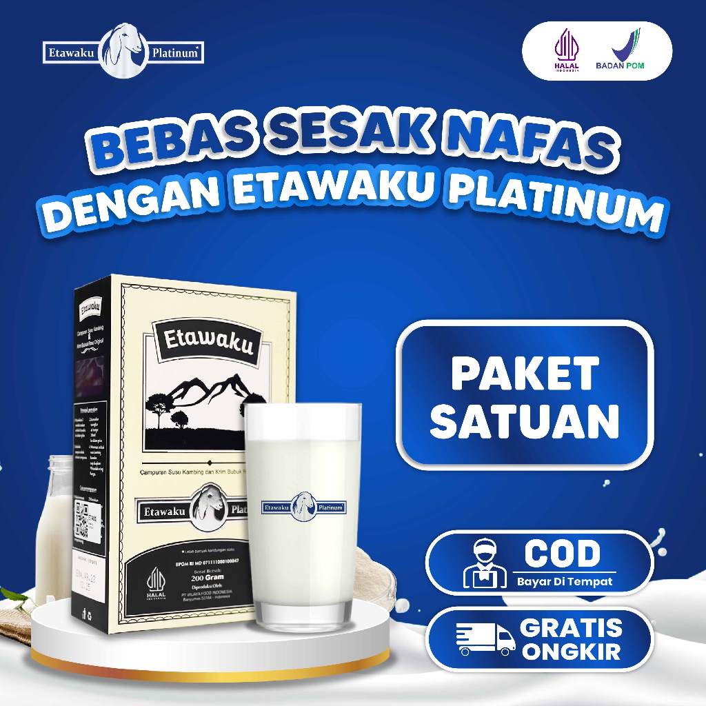 

Etawaku Platinum Solusi Sesak Nafas Asma hingga TBC Kronis Paket 1 Box I isi 200 gram