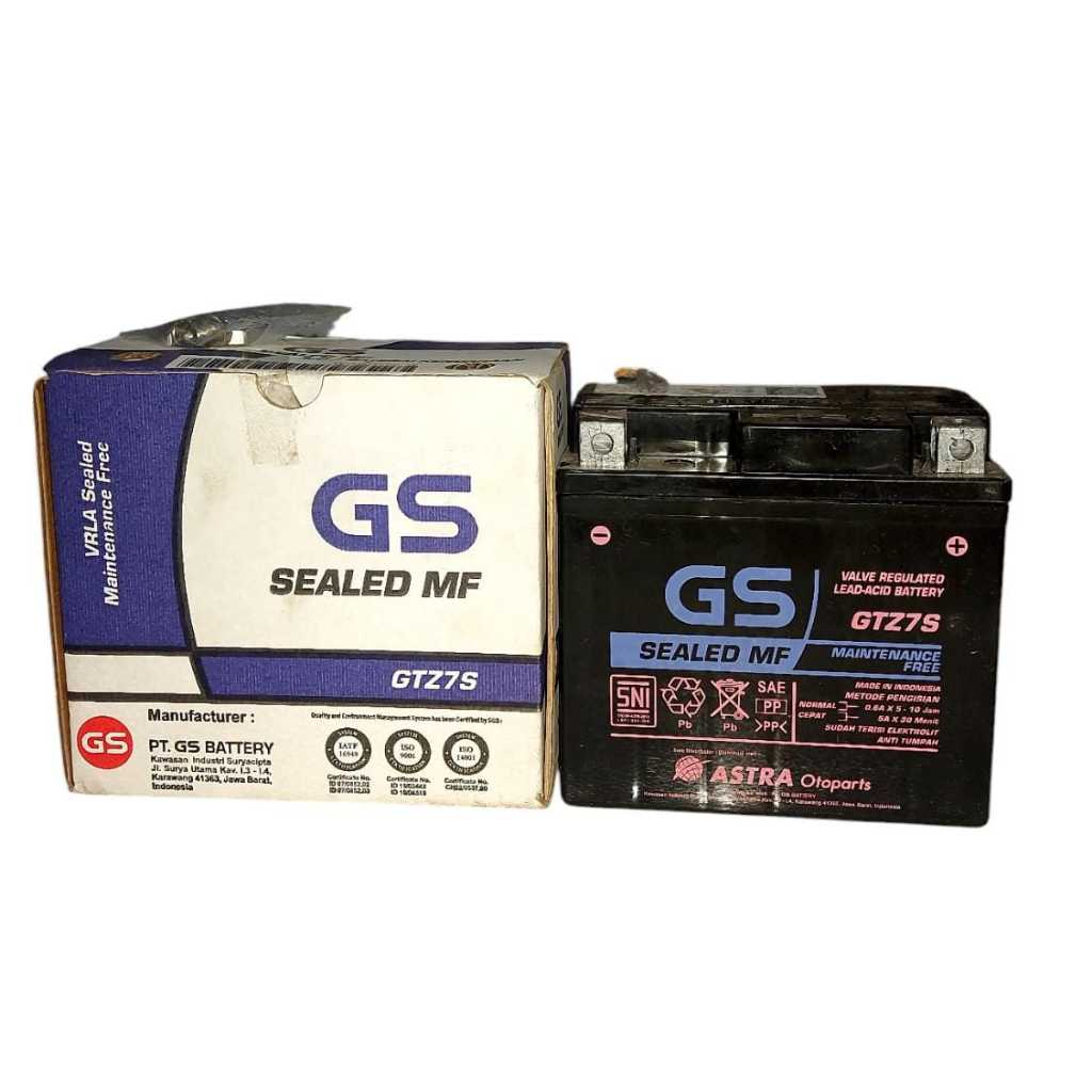 AKI MOTOR GTZ7S  GS  UNTUK MOTOR KLX 150 / SATRIA FU