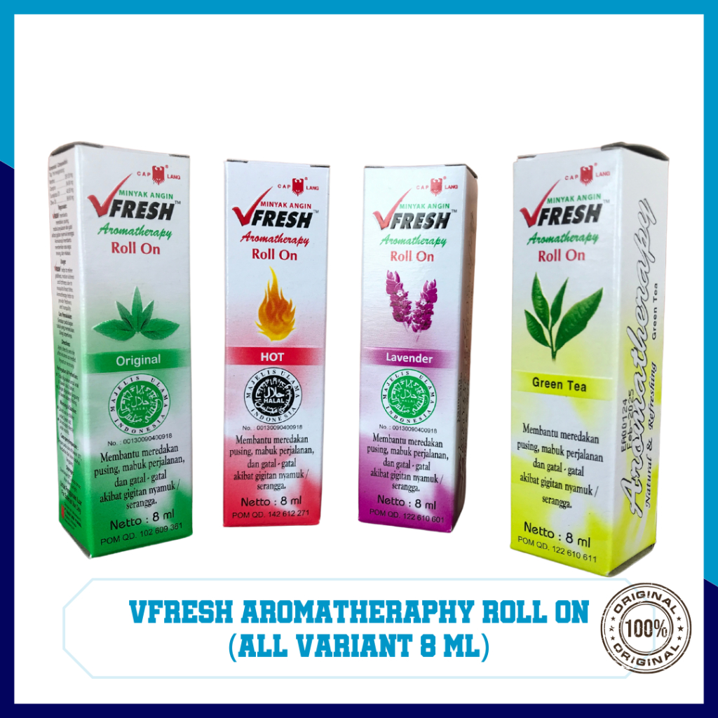 VFresh Aromatherapy Minyak Angin  V Fresh Cap Lang 8ml