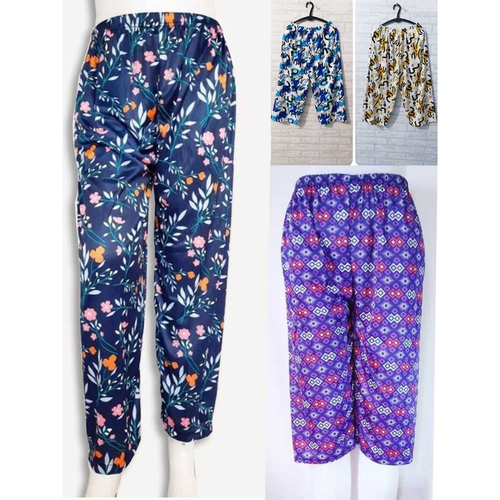 MURAH LEGGING HYGET MOTIF DEWASA WANITA / Celana Dalaman Gamis Inner Pants Bunga Los