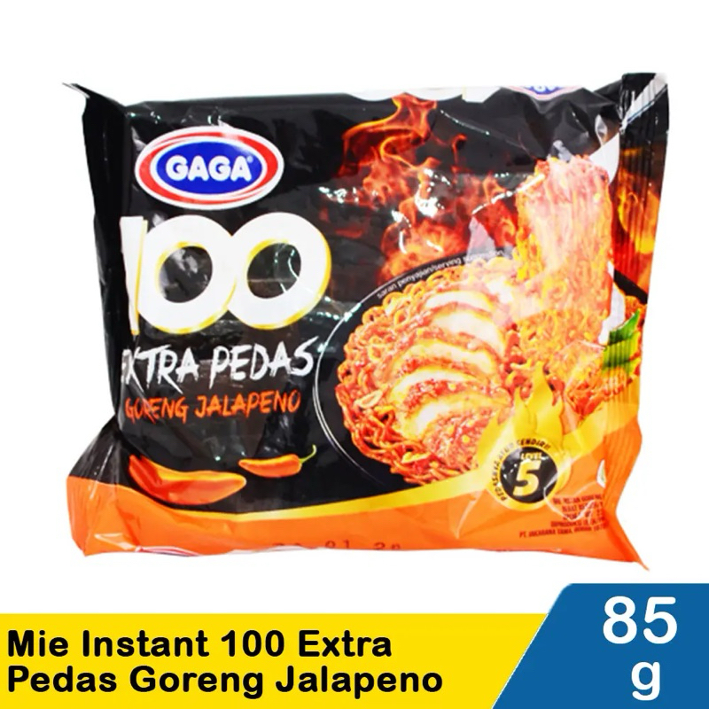 

Mie Goreng 100 Gaga Jalapeno 85Gr / 1 Dus / 40Pcs