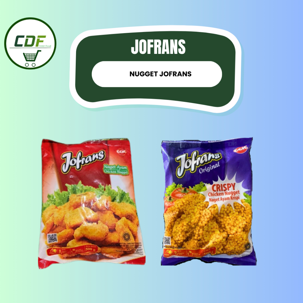 

TERLENGKAP JOFRANS : Chicken Nugget / Jofran Bakso Sapi/ Jofran Sosis Ayam/ Jofran Sosis Sapi 300gr