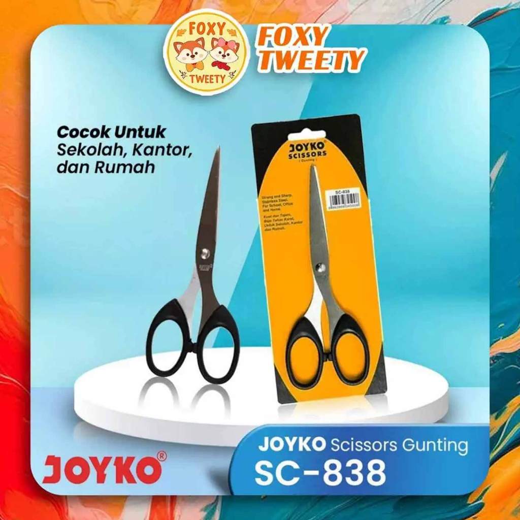 

(Live) GUNTING JOYKO SC-838 / JOYKO SCISSORS SC-838 BAHAN BAJA TAHAN KARAT / GUNTING TAJAM