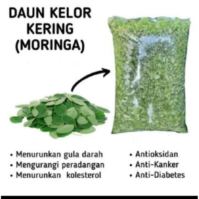 

Daun kelor kering herbal 200 gr