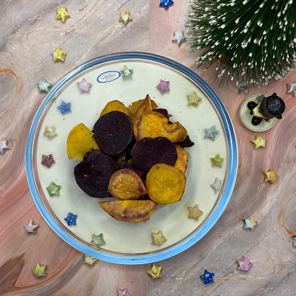 

Keripik Ubi Mix Ungu Cilembu Reguler Keripik Buah Camilan Makanan Ringan Sehat 500gr