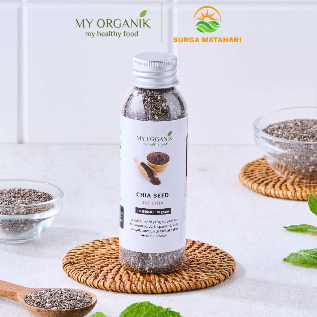 

My Organik Biji Chia Seed Premium Organic Black Chiaseed Original 100% Murni non GMO Asli