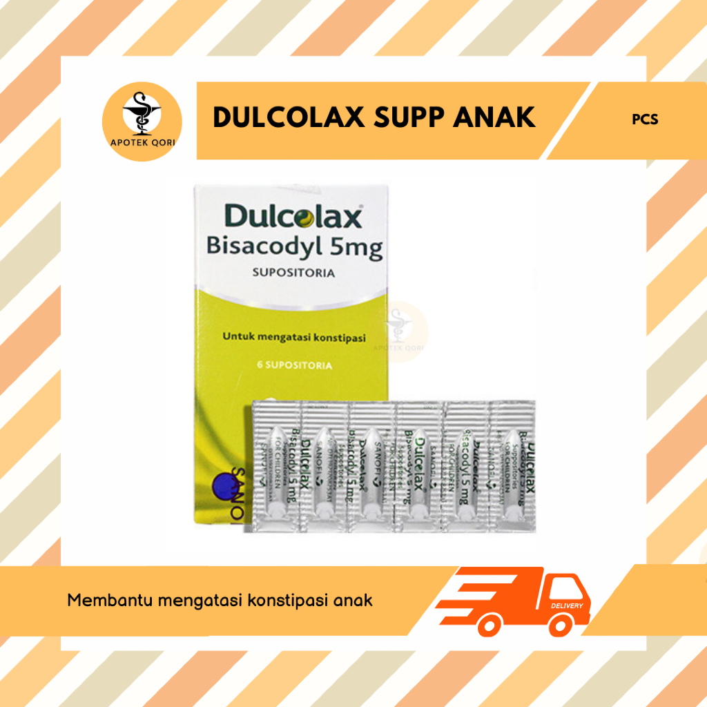 DULCOLAX ANAK 5 MG SUPP @ 1 SUPPOSITORIA/MENGATASI SEMBELIT ANAK