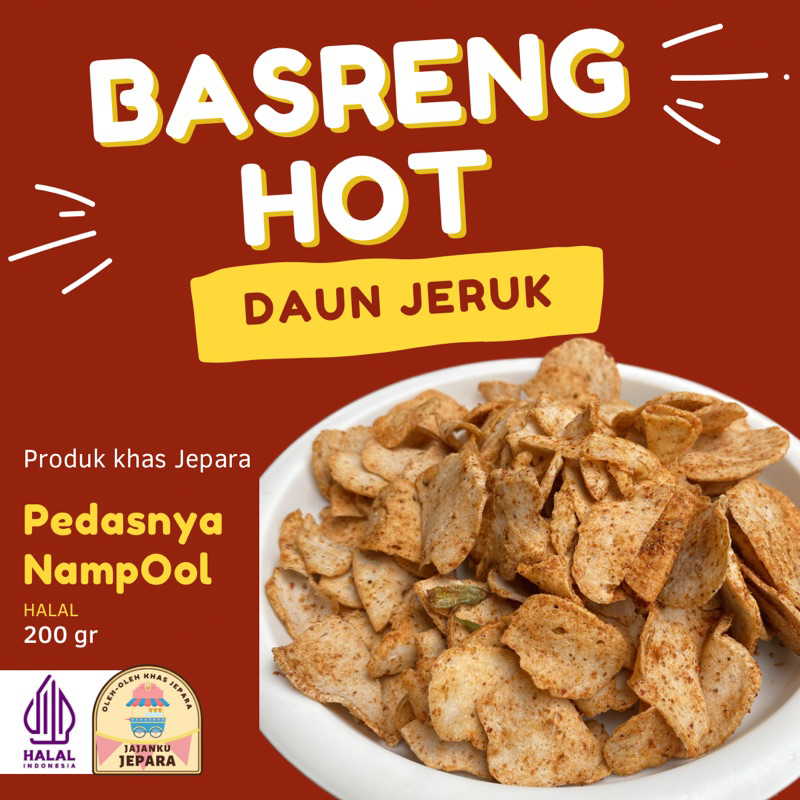 

basreng renyah pedas gurih basreng koin 200gr camilan kriuk kering keripik dan kerupuk