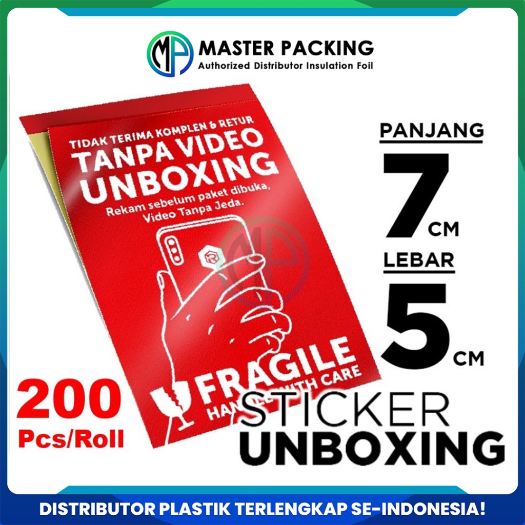 

Stiker Wajib Video Unboxing Sticker Fragile Unboxing 200pcs Per Roll - Fragile Unboxing Roll Murah