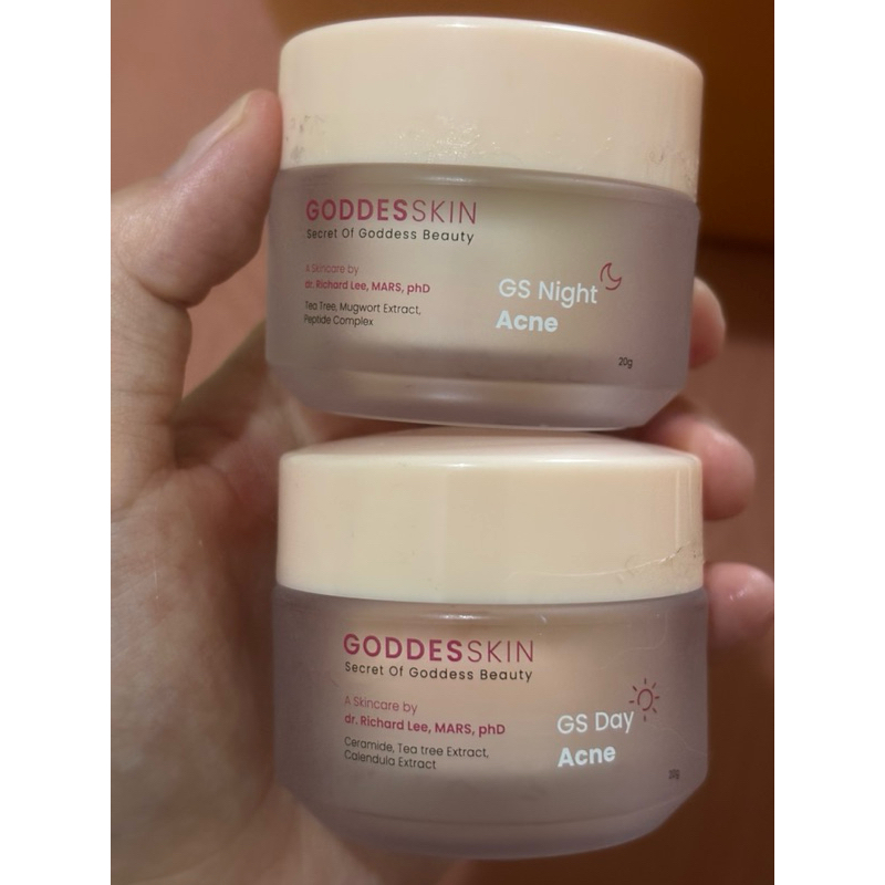 (2pcs) Goddes skin secret of goddes beauty night acne and day acne dr richard lee new original