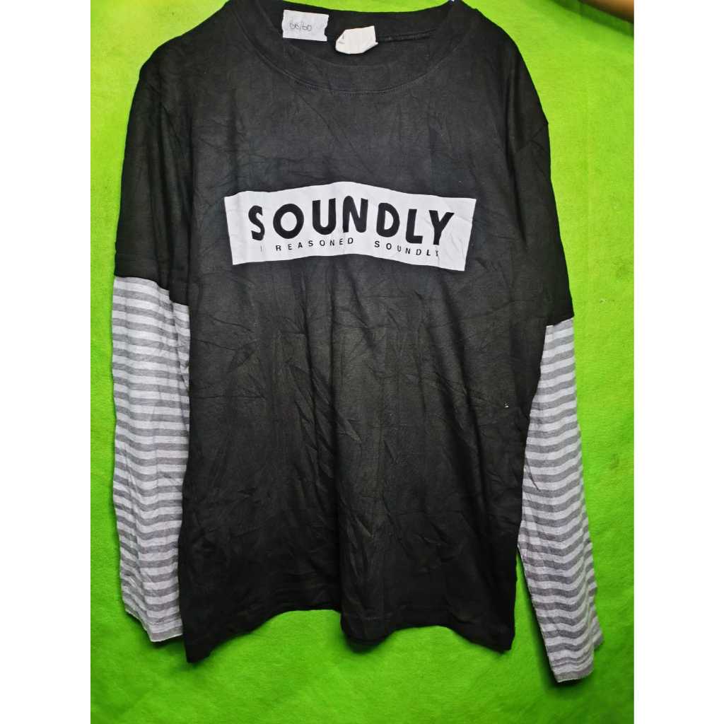 kaos panjang lengan belang