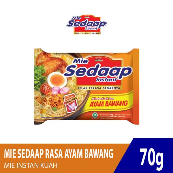 

Sedaap Mie Instant Ayam Bawang 70G