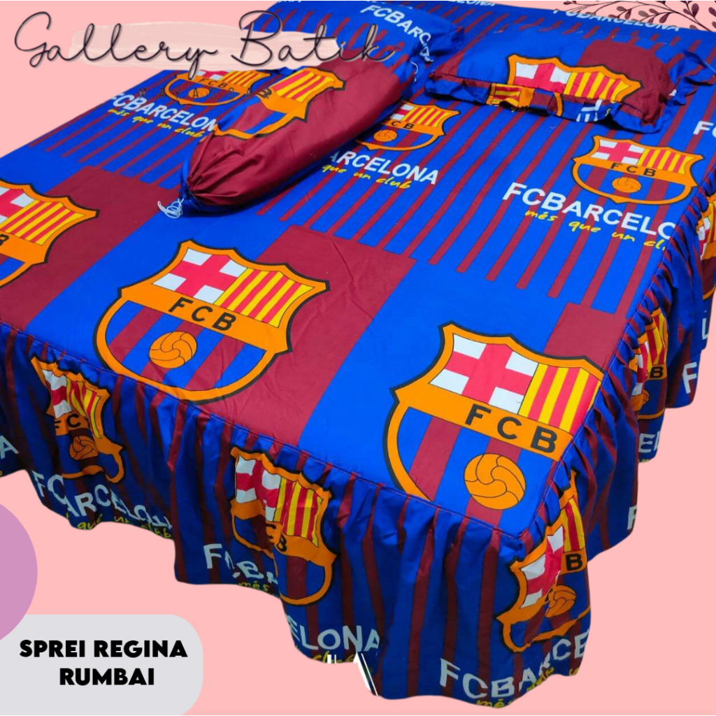 SPREI KING REGINA RUMBAI UKURAN 180 x 200 SPREI LEMBUT [Gallery Batik Makassar]
