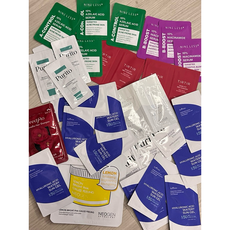 SAMPLE SACHET KOREAN SKINCARE Purito Isntree Nineless Beauty Of Joseon Skin1004 Tocobo Tirtir Mixsoo