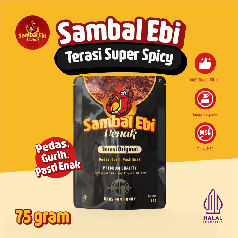 

sambal ebi uenak | terasi super spicy