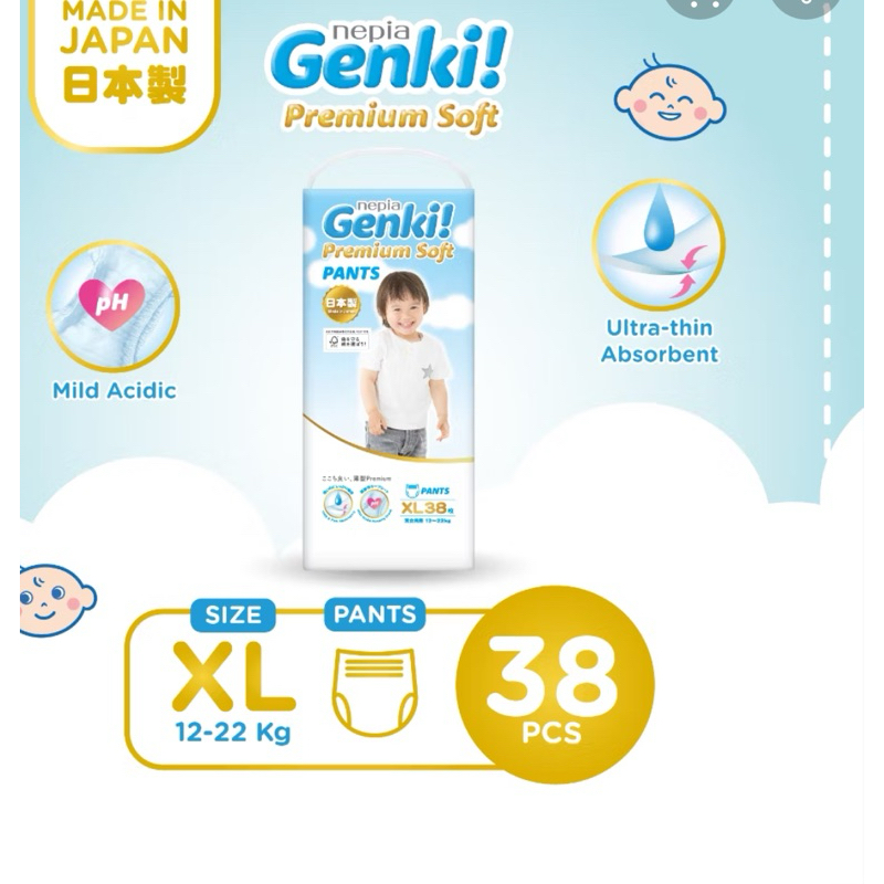 Nepia Genki XL 38