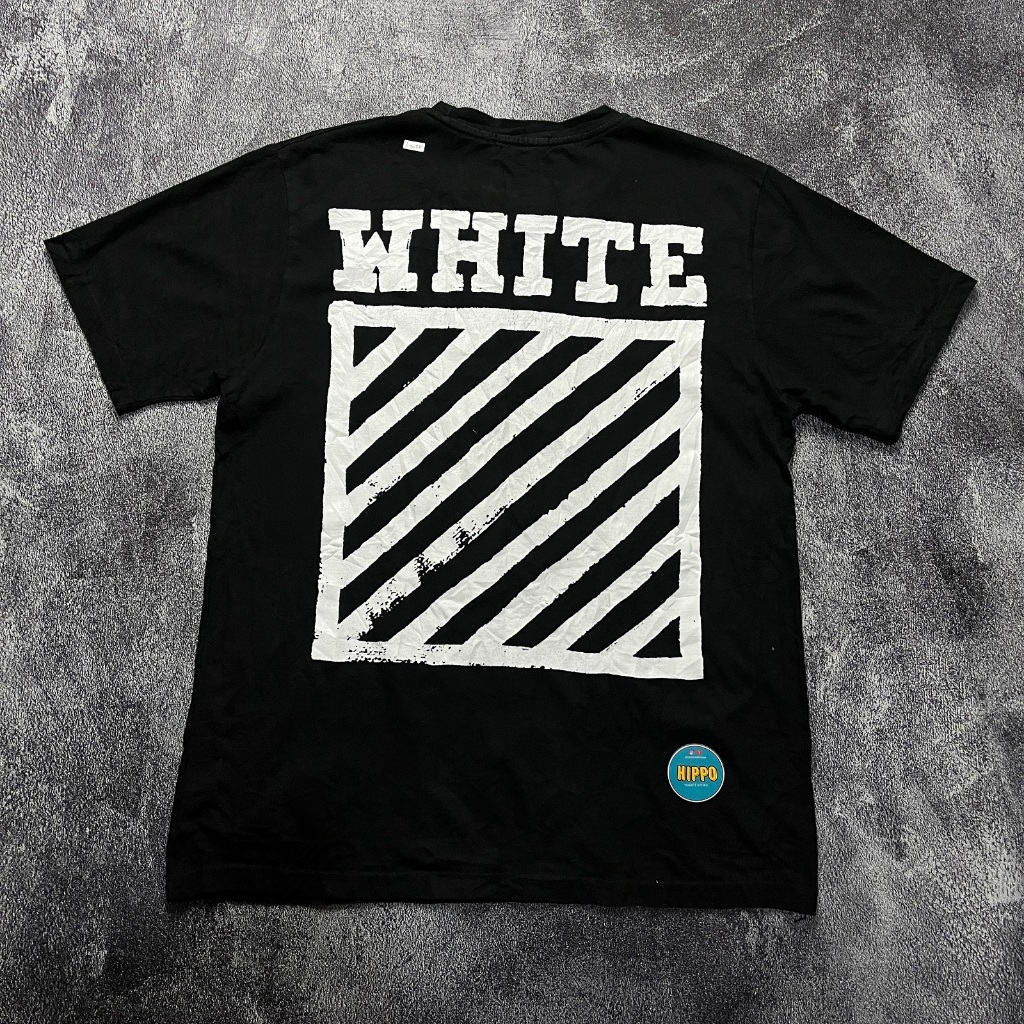 KS 247 - Kaos OFF WHITE Second Brand - Kaos Second - Thriftshop Original