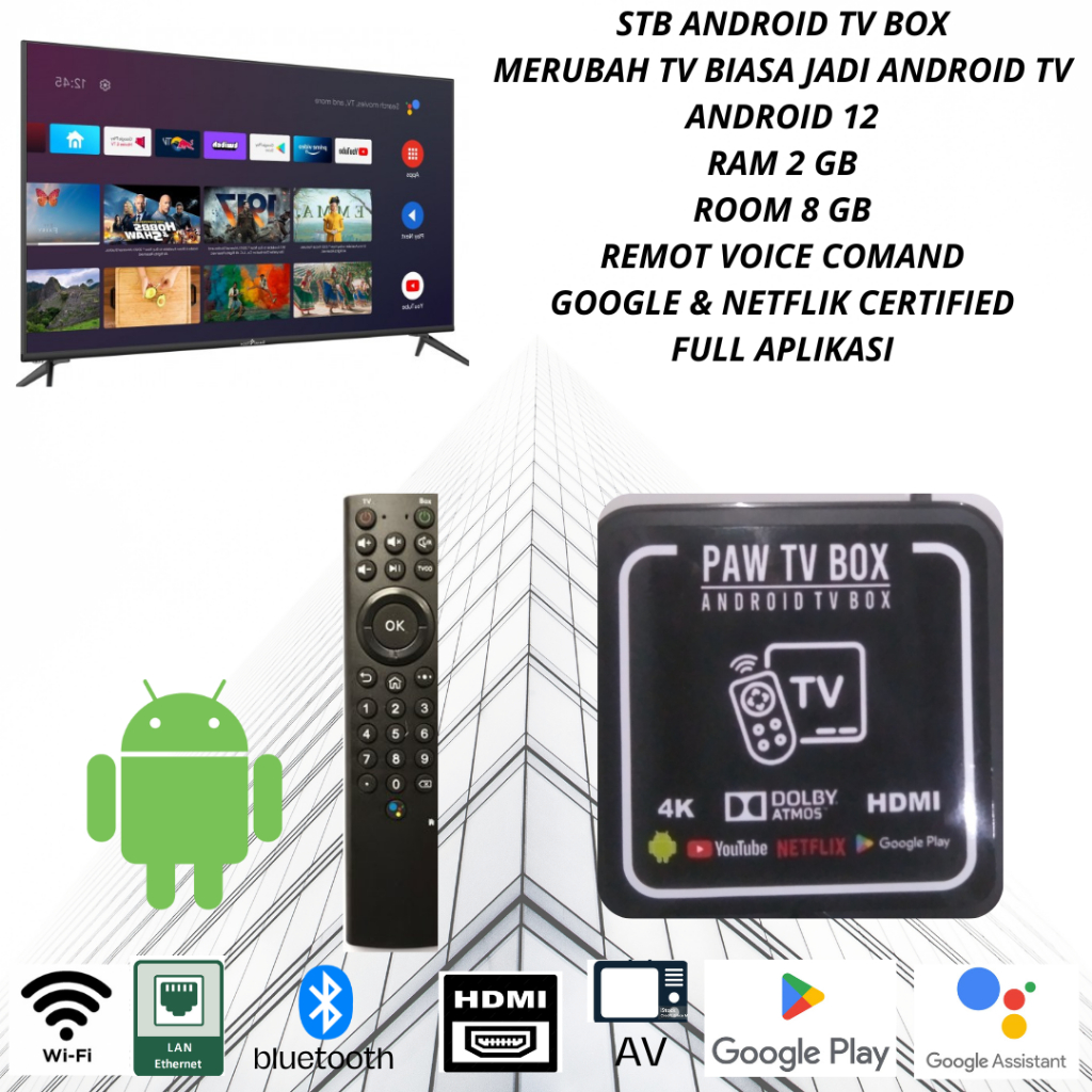 Adios - android tv box versi 5.0 android 12