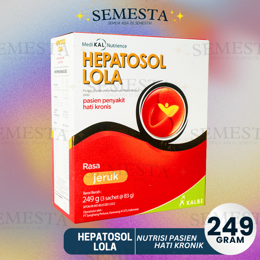 

Hepatosol LOLA 249 GR - Nutrisi Kesehatan Hati Spesifik