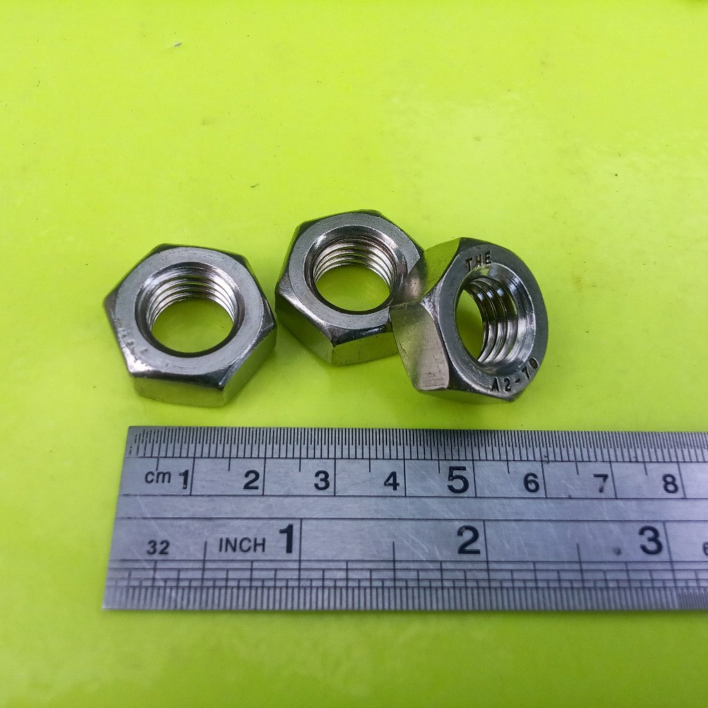 MUR STAINLESS M14 / MUR BAUT KUNCI 22 / MUR M14 STAINLESS STEEL / MUR SS M14 / NUT M14 SS304 ANTI KA