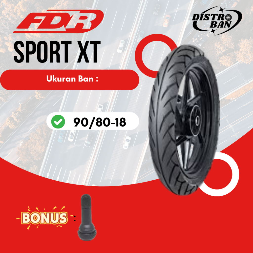 Ban Motor Ring 18 FDR Sport XT 90/80-18 Tiger RX-king Scorpio Tubeless