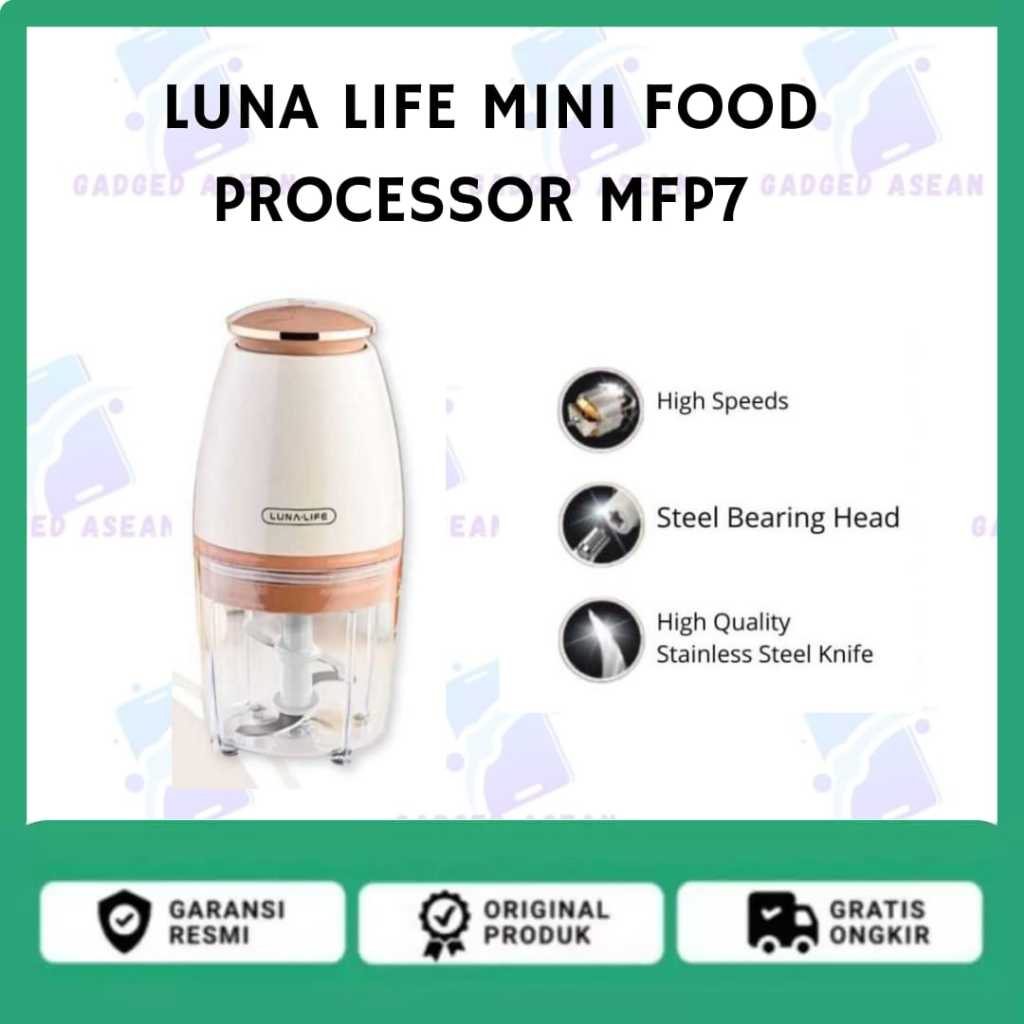 LUNA LIFE MINI FOOD PROCESSOR MFP7 / MFP-7 LUNA LIFE BLENDER PORTABLE