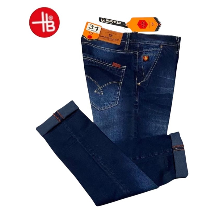 CELANA PANJANG PRIA FASHION XHUGO BLESS DENIM REGULER FIT