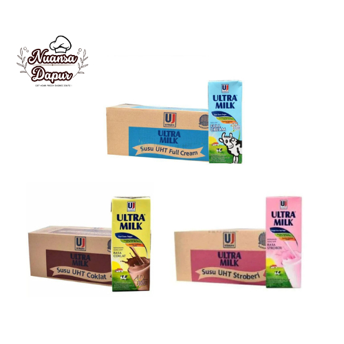 

Susu ultra milk 250 ml varian rasa per dus isi 24 pcs