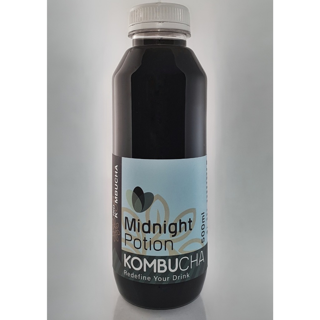 

Kombucha rasa Midnight Potion ukuran 500 ml dan 1 lt